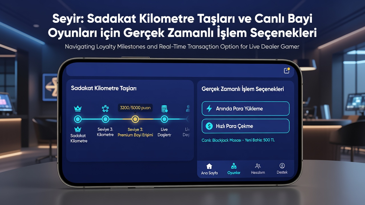 Mobile Schnittstelle zeigt Loyalitätsmeilensteine und Echtzeit-Transaktionen bei Live-Dealer-Spielen