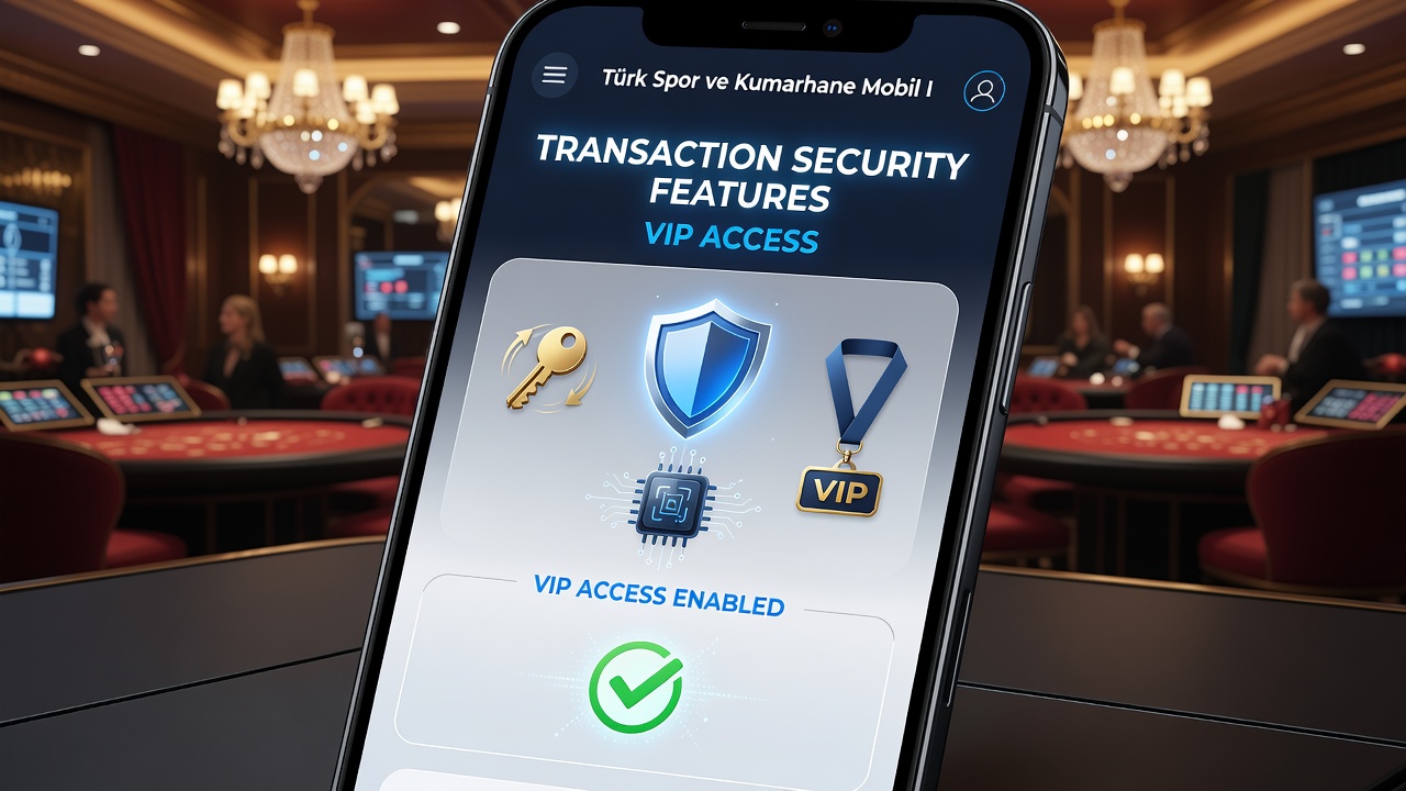VIP-Zugang durch sichere Transaktionen in mobilen türkischen Interfaces